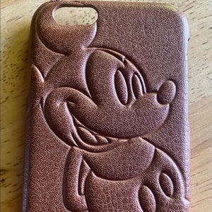 Leather Mickey Mouse iPhone 6s case